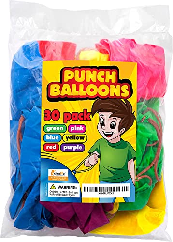 Giraffe - Neon Punch Balloons - (30 Count) from Giraffe Manufacturing
