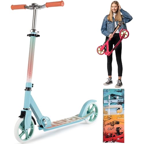 Scooter for Kids Ages 6-12 Scooters for Teens 12 Years and Up - Kick Scooters for Adults, Teens and Kids - Scooters for Kids 8 Years and Up with Quick Release Folding System (Sedona) from Kicksy Wheels