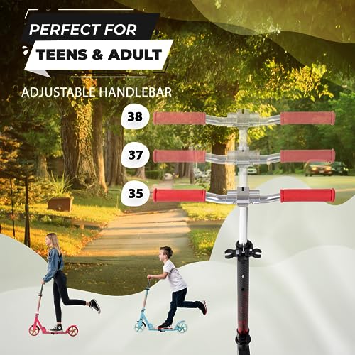 Scooter for Kids Ages 6-12 Scooters for Teens 12 Years and Up - Kick Scooters for Adults, Teens and Kids - Scooters for Kids 8 Years and Up with Quick Release Folding System (Sedona) from Kicksy Wheels