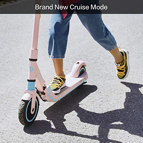 Segway Ninebot eKickScooter ZING E8 Kids Electric Kick Scooter for Boys and Girls, Lightweight and Foldable, New Cruise Mode, Pink, Medium by Segway-Ninebot