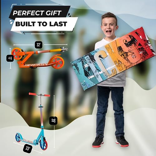 Scooter for Kids Ages 6-12 Scooters for Teens 12 Years and Up - Kick Scooters for Adults, Teens and Kids - Scooters for Kids 8 Years and Up with Quick Release Folding System (Sedona) from Kicksy Wheels