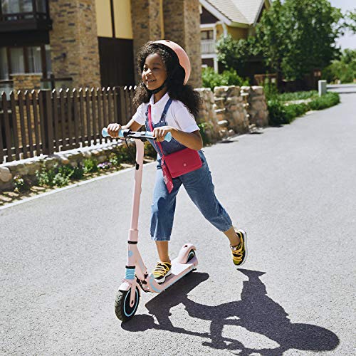 Segway Ninebot eKickScooter ZING E8 Kids Electric Kick Scooter for Boys and Girls, Lightweight and Foldable, New Cruise Mode, Pink, Medium by Segway-Ninebot