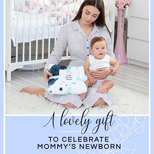LUKA&LILY Baby Monthly Milestone Blanket Boy, Girl | Baby Milestone Blanket Baby Boy Blanket | Baby Boy Gifts, Nursery Decor Baby Shower | Newborn Baby Month Blanket | Baby Growth Chart Blanket, 60x40 from Luka&Lily