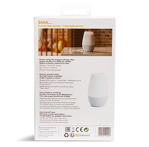 Munchkin Shhh Portable Baby Sleep Soother Sound Machine and Night Light by Munchkin