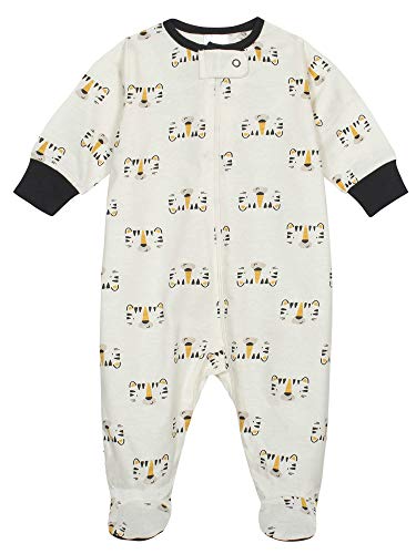 Onesies Brand Baby Boys' 4-Pack Sleep 'N Plays Footies, Tiger Blue, 3-6 Months by Onesies Brand