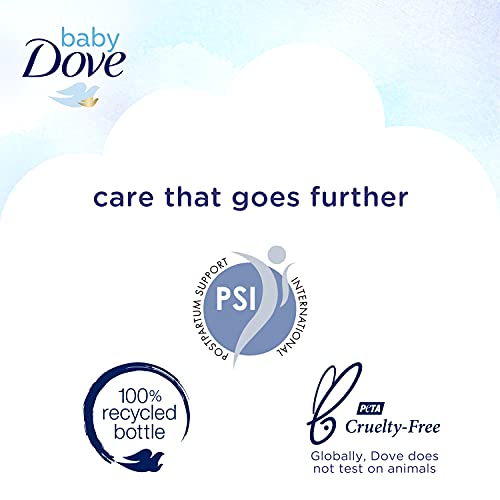 Baby Dove Tip to Toe Baby Wash and Shampoo For Baby's Delicate Skin Rich Moisture Washes Away Bacteria, Tear-Free and Hypoallergenic 20 oz by Unilever