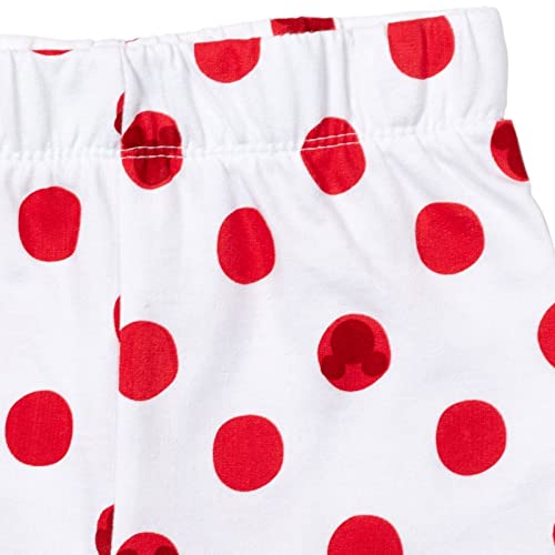 Disney Minnie Mouse Toddler Girls Crossover T-Shirt French Terry Shorts Set Red 5T from Bentex Group, Inc.