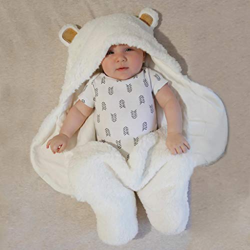 JAM NATURALS-Cute Bear Organic Newborn Swaddle Wrap- Ideal Baby Shower Registry Gift -Baby Boy Girl Soft Blanket (Golden Brown, 0-3m) from Jam Naturals