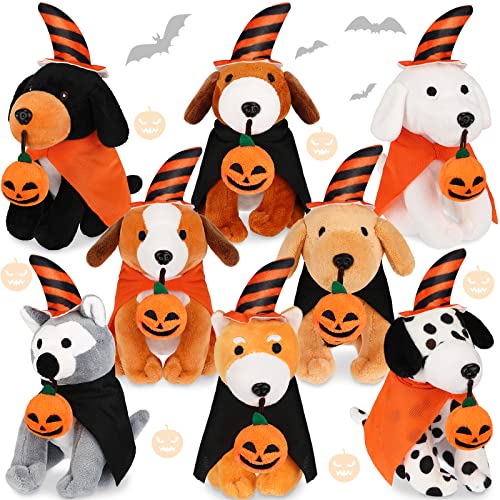 8 Pieces Plush Pets 5 Inch Stuffed Animals Bulk Assorted Cute Stuffed Pet Animal Plush Toys Small Plush Animals for halloween Kid Classroom School Pet Party Favors Supplies Decoration (Sitting Dog) by Sumind