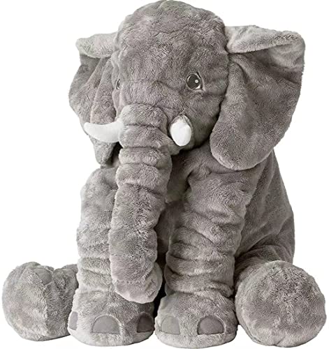 DAQINGTING Stuffed Animal Elephant Stuffed Animal,Large Stuffed Animals 24 Inches/Grey, 18*10*24 (370) from DAQINGTING