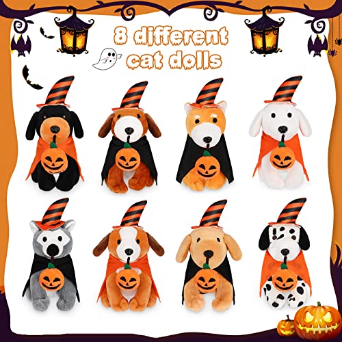 8 Pieces Plush Pets 5 Inch Stuffed Animals Bulk Assorted Cute Stuffed Pet Animal Plush Toys Small Plush Animals for halloween Kid Classroom School Pet Party Favors Supplies Decoration (Sitting Dog) by Sumind