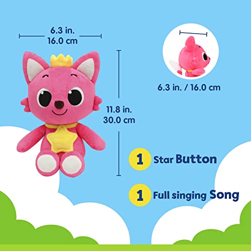 Pinkfong Singing Plush Toy 11" | Pinkfong Toys | Stuffed Animal Soft Toys | Interactive Musical Baby Toys for Toddlers 1-3 | Gifts for Boys & Girls from The Pinkfong Company