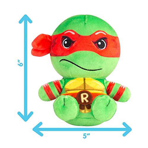 Club Mocchi Mocchi- Teenage Mutant Ninja Turtles Plush â TMNT Raphael Plushie â Officially Licensed Collectible Squishy Turtle Plushies â 6 Inch from TOMY Intl.