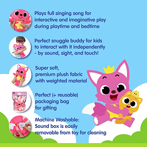 Pinkfong Singing Plush Toy 11" | Pinkfong Toys | Stuffed Animal Soft Toys | Interactive Musical Baby Toys for Toddlers 1-3 | Gifts for Boys & Girls from The Pinkfong Company