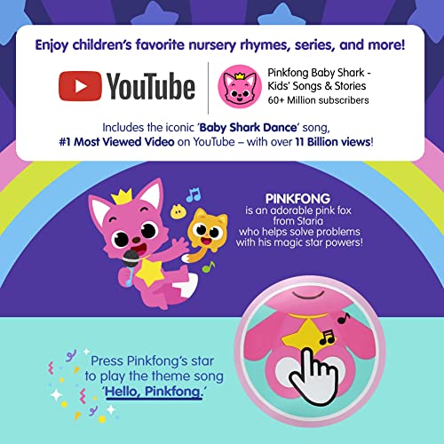Pinkfong Singing Plush Toy 11" | Pinkfong Toys | Stuffed Animal Soft Toys | Interactive Musical Baby Toys for Toddlers 1-3 | Gifts for Boys & Girls from The Pinkfong Company