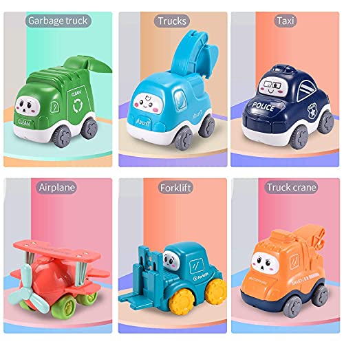 ALASOU 2021 Edition Baby Truck car Toy Sets and playmat/Storage Bag for Toddler | Baby Toys 12 - 18 Months | Toys for 1 2 3 Year Old boy| Birthday Gifts for Infant Toddlers(6 Sets) from Titain Creations