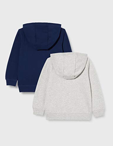 Simple Joys by Carter's Boys' 2-Pack Fleece Full Zip Hoodies, Gray/Navy, 18 Months by Simple Joys by Carter's