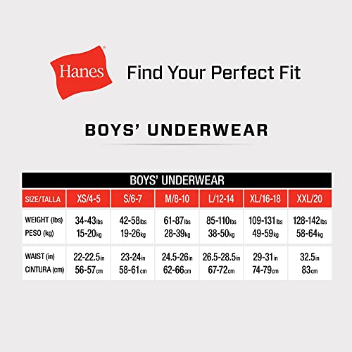 Hanes Boys' ComfortSoft Waistband Boxer Briefs 10-Pack, Assorted Prints & Solids, Small from Hanes