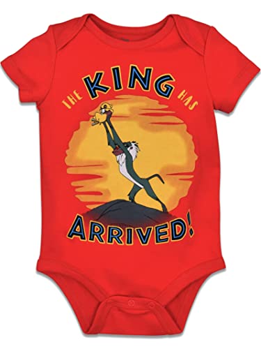 Disney Lion King Baby Boys 5 Pack Short Sleeve Bodysuit 3-6 Months from Bentex Group, Inc.