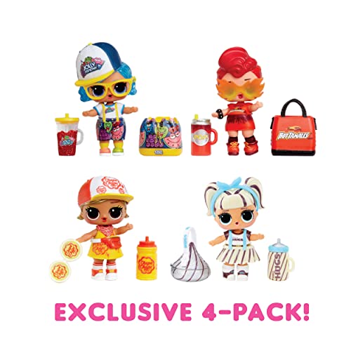 LOL Surprise Loves Mini Sweets Dolls 4-Pack #2 Jolly Rancher, Hersheyâs Chocolate, Whoppers, Peeps w/ 32 Surprises, Candy Theme, Accessories, Collectible Doll, Paper Packaging by MGA Entertainment
