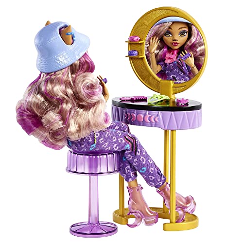 Monster High Doll and Fashion Playset, Clawdeen Wolf Doll and Accessories, Boutique Dress-Up Studio with 20+ Pieces [Amazon Exclusive] from Mattel