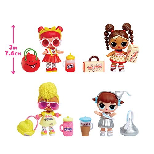 LOL Surprise Loves Mini Sweets Dolls 4-Pack #2 Jolly Rancher, Hersheyâs Chocolate, Whoppers, Peeps w/ 32 Surprises, Candy Theme, Accessories, Collectible Doll, Paper Packaging by MGA Entertainment
