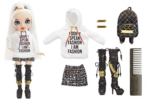 Rainbow High Jr High Series 2 Amaya Raine- 9" Rainbow Posable Fashion Doll with Designer Accessories and Open/Close Backpack. Great Toy Gift for Kids Ages 6-12 Years Old & Collectors by MGA Entertainment