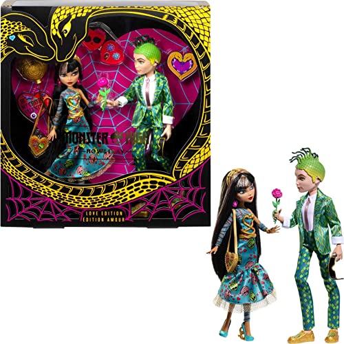 Monster High Dolls, Cleo De Nile and Deuce Gorgon Two-Pack, Valentineâs Day Collector Dolls by Mattel