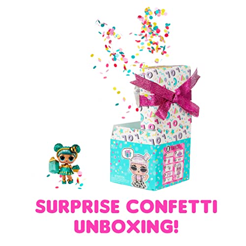 L.O.L. Surprise! Confetti Pop Birthday - with Collectible Doll, 8 Surprises, Confetti Surprise unboxing, Accessories, Limited Edition Doll, Present Box Packaging- Great Gift for Girls Age 4+ by MGA Entertainment
