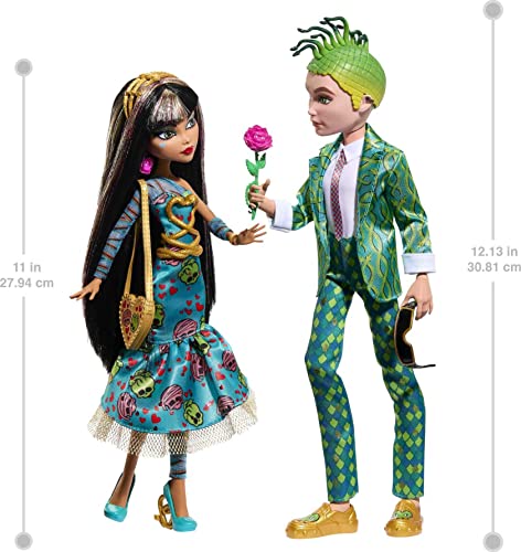 Monster High Dolls, Cleo De Nile and Deuce Gorgon Two-Pack, Valentineâs Day Collector Dolls by Mattel
