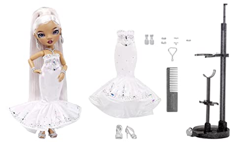 Rainbow High Holiday Edition Collector Doll 11"- 2022 Roxie Grand Posable Fashion Doll with Multicolor Hair, in Diamond & Iridescent Designer Gown Including Premium Accessories. Great Gift by MGA Entertainment