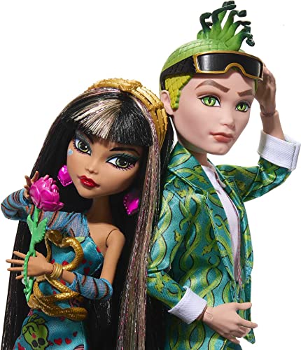 Monster High Dolls, Cleo De Nile and Deuce Gorgon Two-Pack, Valentineâs Day Collector Dolls by Mattel
