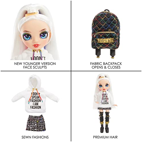Rainbow High Jr High Series 2 Amaya Raine- 9" Rainbow Posable Fashion Doll with Designer Accessories and Open/Close Backpack. Great Toy Gift for Kids Ages 6-12 Years Old & Collectors by MGA Entertainment