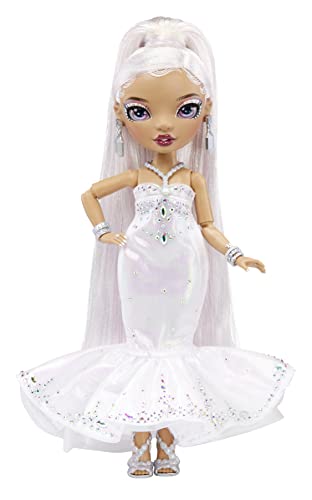 Rainbow High Holiday Edition Collector Doll 11"- 2022 Roxie Grand Posable Fashion Doll with Multicolor Hair, in Diamond & Iridescent Designer Gown Including Premium Accessories. Great Gift by MGA Entertainment