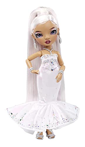 Rainbow High Holiday Edition Collector Doll 11"- 2022 Roxie Grand Posable Fashion Doll with Multicolor Hair, in Diamond & Iridescent Designer Gown Including Premium Accessories. Great Gift by MGA Entertainment