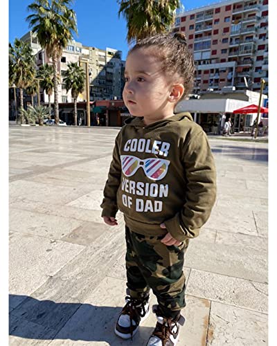 Toddler Boy Clothes Baby Boy Outfits, Toddler Fall Winter Letter Printed Hoodie Sweatshirt Tops+Camouflage Long Pants by 