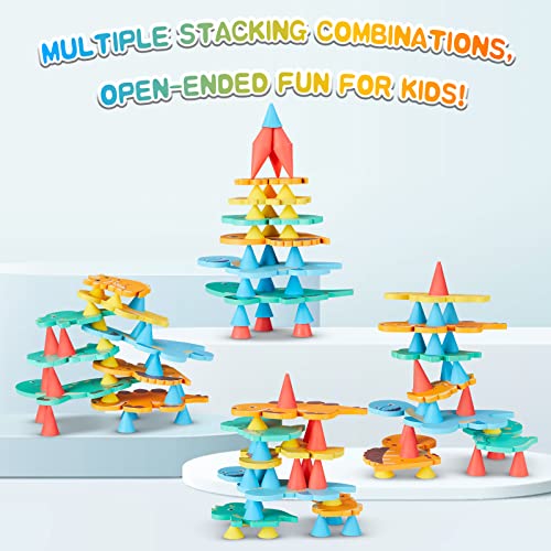 HOMYEÂ MontessoriÂ ToysÂ forÂ 3Â YearÂ Old,Â 44PCSÂ XXL WoodenÂ StackingÂ DinosaurÂ ToysÂ forÂ KidsÂ 3-14,Â PreschoolÂ EducationalÂ LearningÂ ToysÂ Open-EndedÂ BalanceÂ Games, ChristmasÂ BirthdayÂ GiftsÂ forÂ KidsÂ AgesÂ 3+ from Yunhe County Wooden Products Toy Craft Factory
