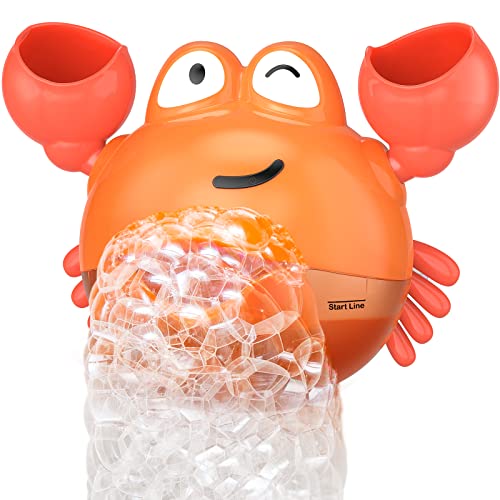 KINDIARY Bath Toy, Crab Bath Bubble Maker for Baby, Toddlers, Infants, Kids, Automatic Bubbles Machine Blower for Bathtub, Battery Operated by KINDIARY