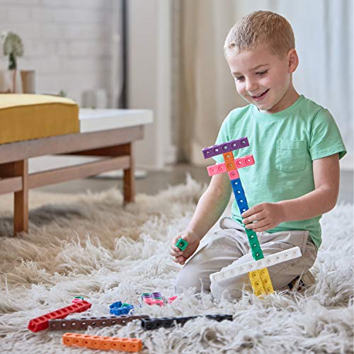 edxeducation Math Cubes - Set of 100 - Math Manipulatives - Classroom Learning Supplies, Homeschool Supplies, Preschool Learning, Counting Toys, Linking Cubes, Math Linking Cubes by Learning Advantage