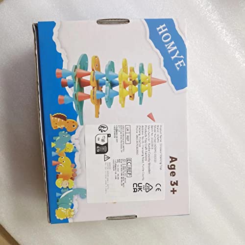 HOMYEÂ MontessoriÂ ToysÂ forÂ 3Â YearÂ Old,Â 44PCSÂ XXL WoodenÂ StackingÂ DinosaurÂ ToysÂ forÂ KidsÂ 3-14,Â PreschoolÂ EducationalÂ LearningÂ ToysÂ Open-EndedÂ BalanceÂ Games, ChristmasÂ BirthdayÂ GiftsÂ forÂ KidsÂ AgesÂ 3+ from Yunhe County Wooden Products Toy Craft Factory