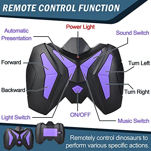 Remote Control Dinosaur Toys Kids - Toys for Boys Girls 3-5 + Imitate Walking and Sounds of Real Dinosaurs, Robot Toys That Can Sing, Shaking Head and Tail in Kids' Electronics by DibyAgl