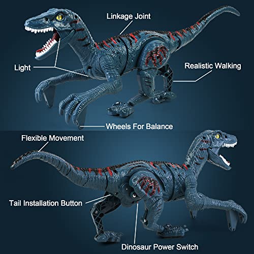 Remote Control Dinosaur Toys Kids - Toys for Boys Girls 3-5 + Imitate Walking and Sounds of Real Dinosaurs, Robot Toys That Can Sing, Shaking Head and Tail in Kids' Electronics by DibyAgl