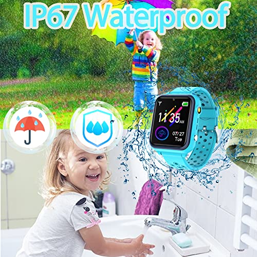 Kids Smart Watches for Boys, Waterproof Smart Watch for Kids, HD IPS Touch Screen Kids Watch with 11 Games Alarm 12/24hr Music Video Timer Camera, Electronic Learning Toys Watch for Kids Age 5-14 by LUKYBIRDS