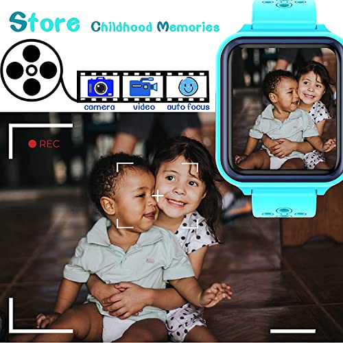 Kids Smart Watches for Boys, Waterproof Smart Watch for Kids, HD IPS Touch Screen Kids Watch with 11 Games Alarm 12/24hr Music Video Timer Camera, Electronic Learning Toys Watch for Kids Age 5-14 by LUKYBIRDS