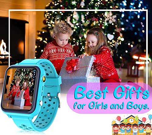 Kids Smart Watches for Boys, Waterproof Smart Watch for Kids, HD IPS Touch Screen Kids Watch with 11 Games Alarm 12/24hr Music Video Timer Camera, Electronic Learning Toys Watch for Kids Age 5-14 by LUKYBIRDS