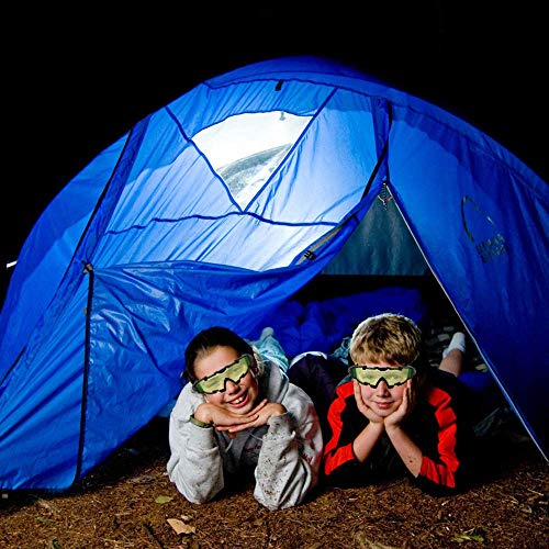 ALLOMN Spy Night Vision Goggles with Flip-Out, Adjustable Kids LED Night Green Lens Glasses for Hunting Racing Bicycling, Skying to Protect Eyes from ALLOMN