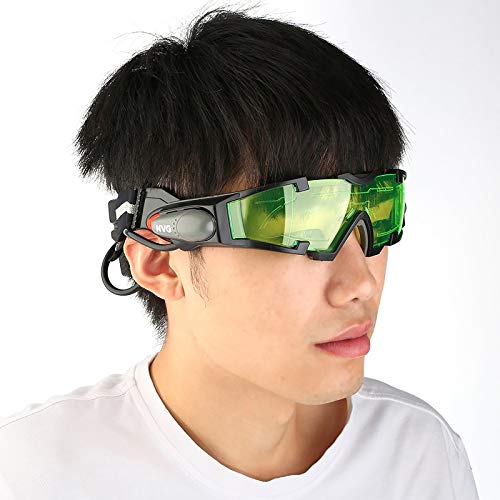 ALLOMN Spy Night Vision Goggles with Flip-Out, Adjustable Kids LED Night Green Lens Glasses for Hunting Racing Bicycling, Skying to Protect Eyes from ALLOMN
