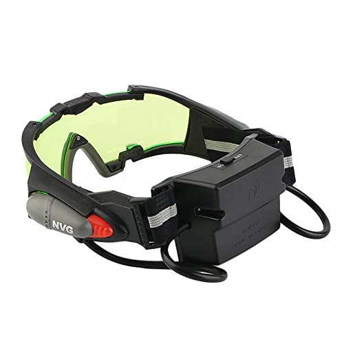 ALLOMN Spy Night Vision Goggles with Flip-Out, Adjustable Kids LED Night Green Lens Glasses for Hunting Racing Bicycling, Skying to Protect Eyes from ALLOMN