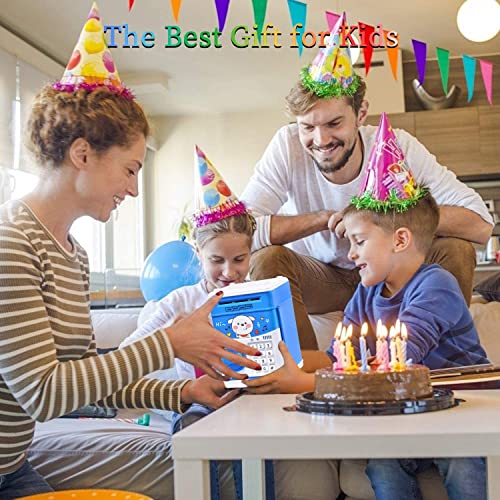FREEBREATH Electronic Piggy Bank for Boys, Money Bank for Adults with Password, ATM Piggy Bank for Real Money, Kids Piggy Banks Auto Scroll Piggy Banks, Fun Mini ATM Electronic Bank for Children from FREEBREATH