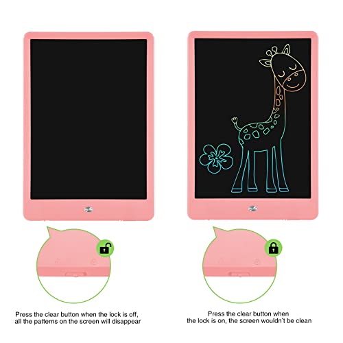 LCD Writing Tablet Doodle Board, PINKCAT 10inch Colorful Drawing Tablet Writing Pad, Electronic Toddler Tablet Drawing Pad for Kids, Educational Toys Gift for 3 4 5 6 7 Years Old Girls Boys - (Pink) by tonew